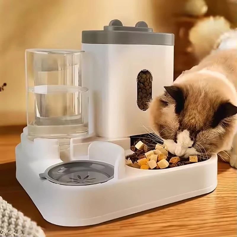 2-in-1 Automatic Pet Feeder & Water Dispenser
