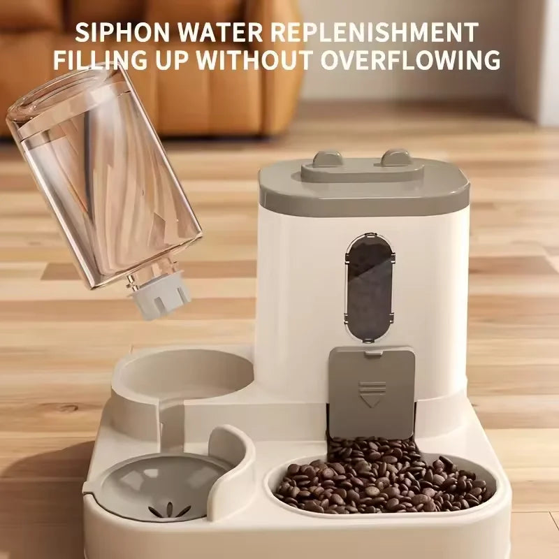 2-in-1 Automatic Pet Feeder & Water Dispenser