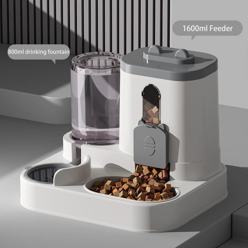 2-in-1 Automatic Pet Feeder & Water Dispenser