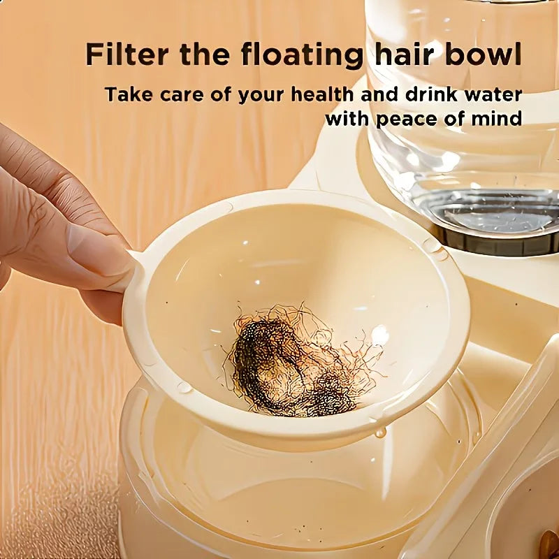 2-in-1 Pet Feeder & Water Dispenser — No Battery, Travel-Ready