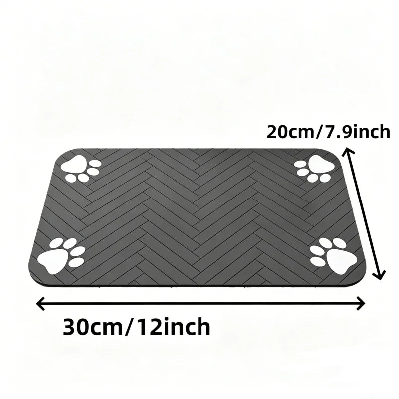Absorbent Pet Feeding Mat with Waterproof Backing