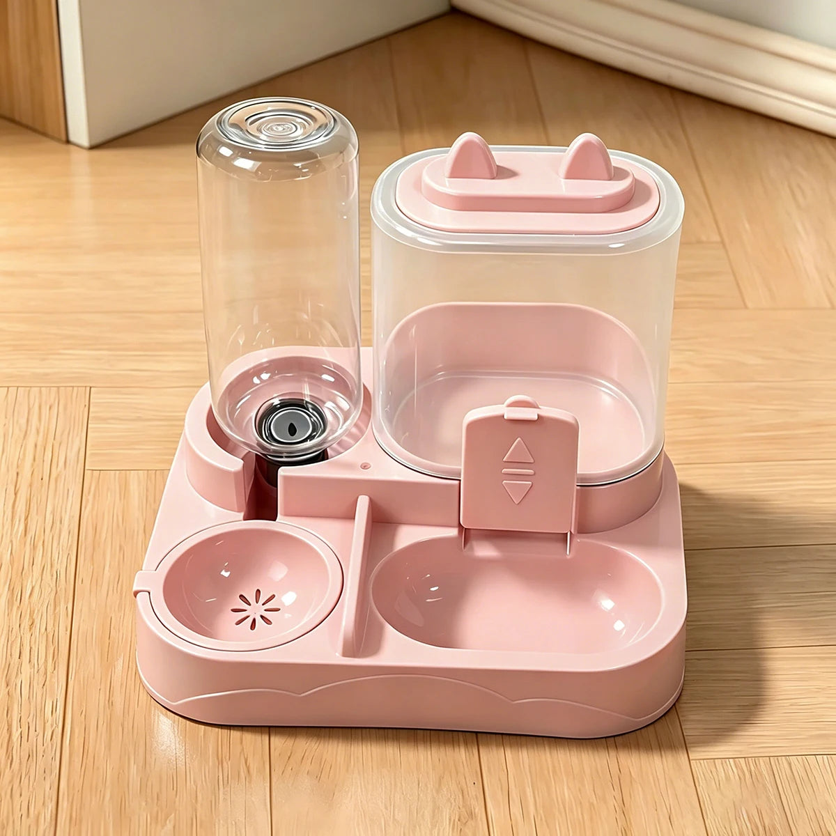 2-in-1 Pet Feeder & Water Dispenser — No Battery, Travel-Ready