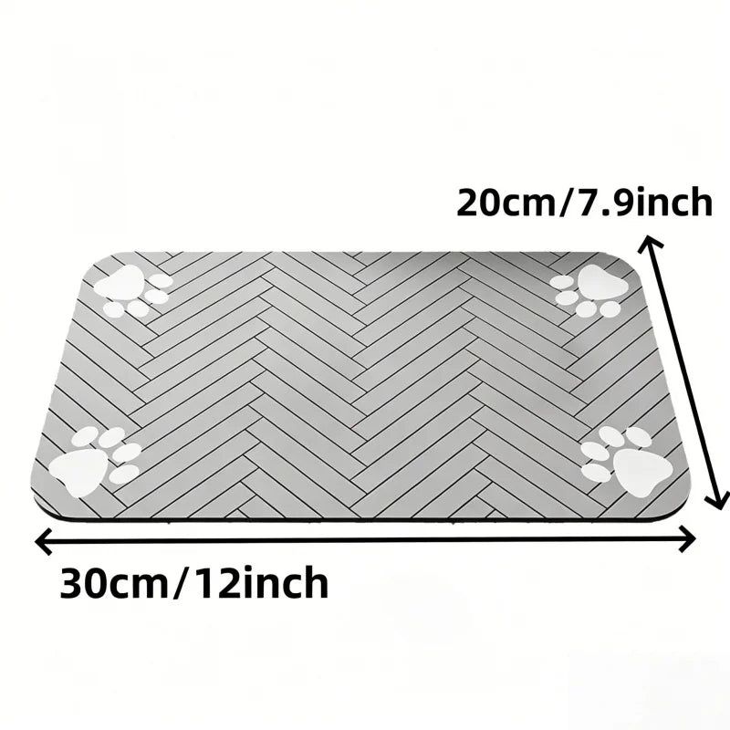 Absorbent Pet Feeding Mat with Waterproof Backing