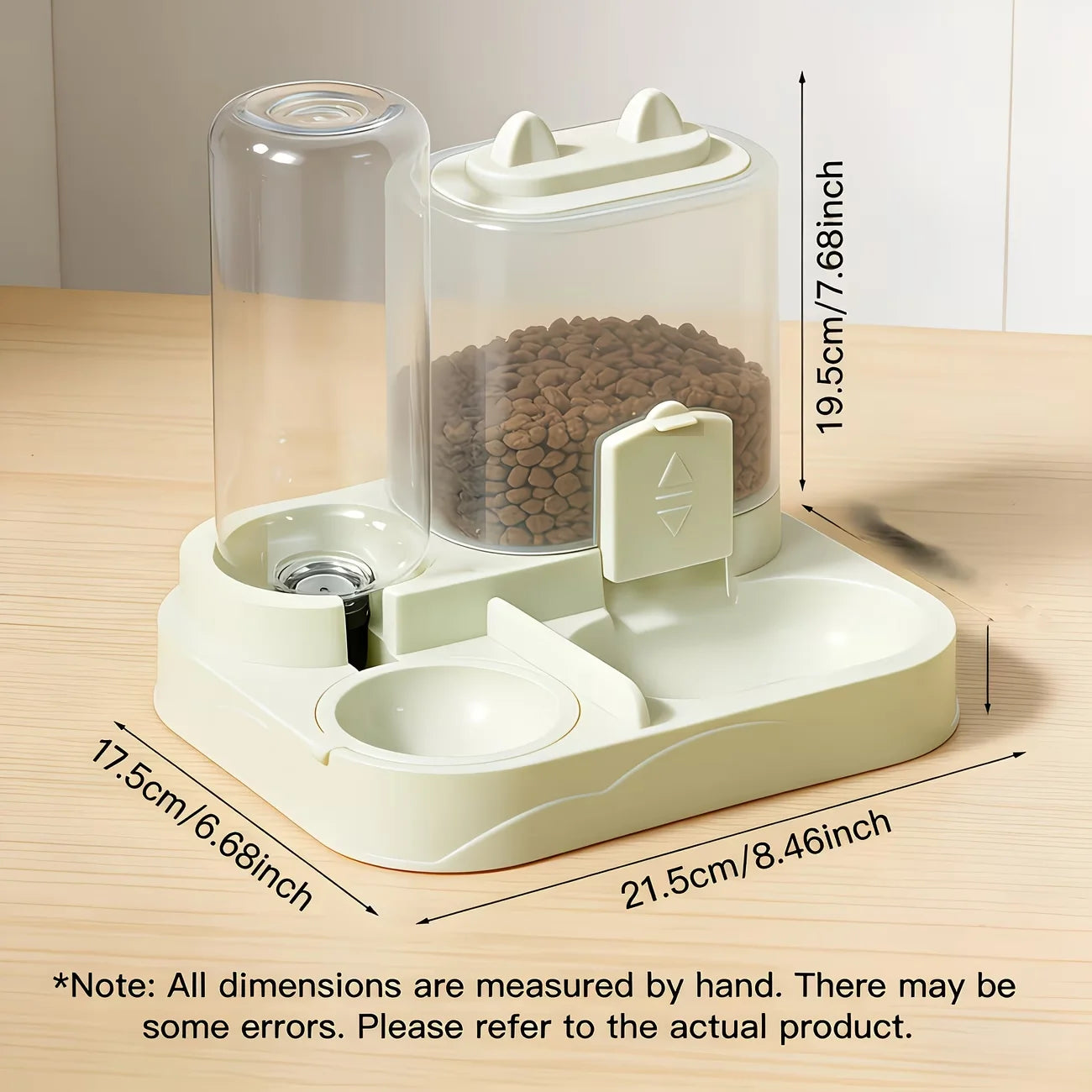 2-in-1 Pet Feeder & Water Dispenser — No Battery, Travel-Ready